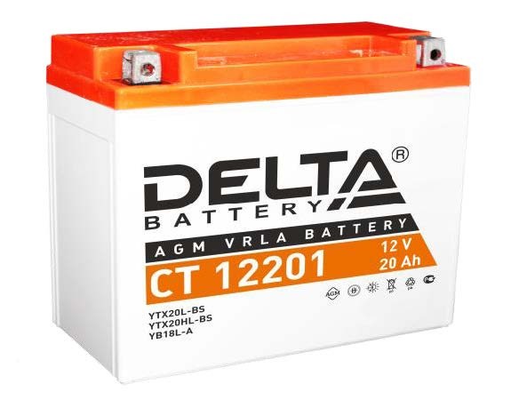 DELTA CT12201 (YTX20L-BS, YTX20HL-BS, YB16L-B, YB18L-A)