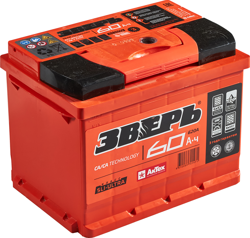 ЗВЕРЬ 6СТ-60VL ZVK 60-3-R