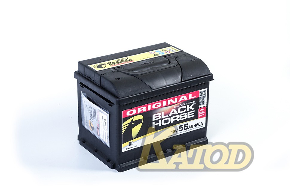 BLACK HORSE 12V 55 Ah +D