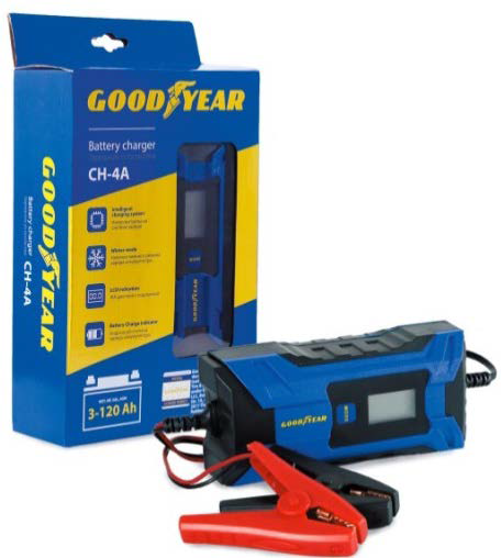 Автоматическое зарядное устройство GOODYEAR CH-4A (6В/12В, 2А/4А, 70Вт)
