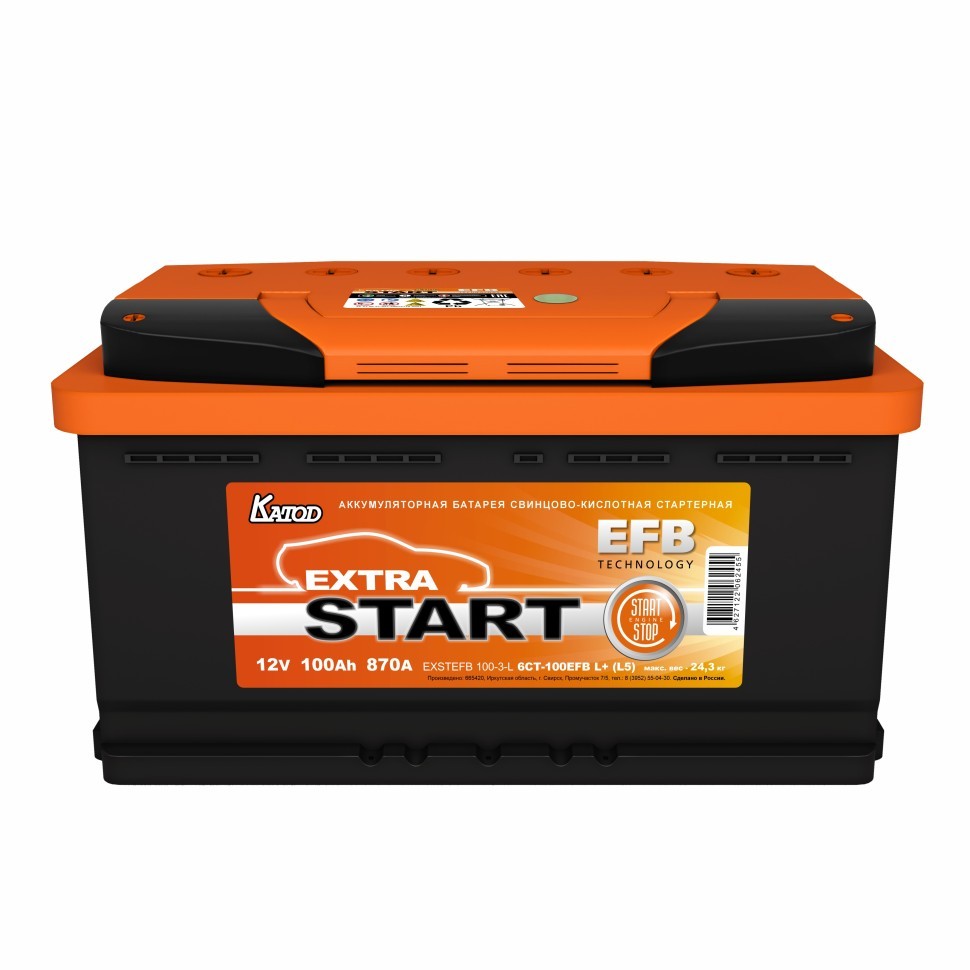 Extra Start EFB 6СТ-100VL-З-L