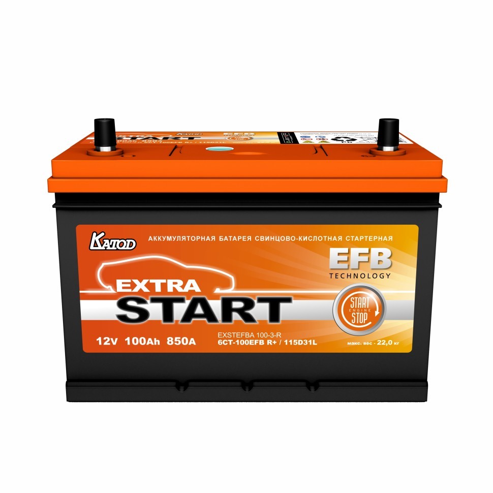 Extra Start EFBA 6СТ-100VL-З-R 115D31L
