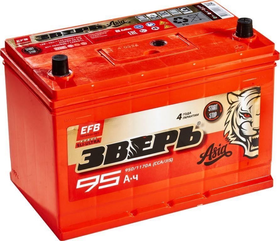 ЗВЕРЬ 6СТ-95EFB Asia 125D31L ZVEFBA 95-3-R